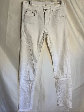 NWOT Rag and Bone White Straight the Dre Jeans Size 27